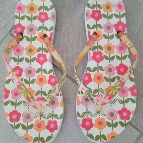 Vera Bradley Flower pattern flip flops‎ - Picture 6 of 10